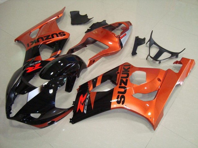 Carénage Moto Suzuki GSXR 1000 K3 2003-2004 - Orange et Noir Carénage Moto Suzuki GSXR 1000 K3 2003-2004 - Orange et Noir