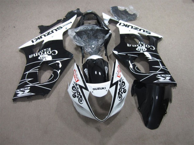 Carénage Moto Suzuki GSXR 1000 K3 2003-2004 - Noir Blanc Corona Extra Motul Carénage Moto Suzuki GSXR 1000 K3 2003-2004 - Noir Blanc Corona Extra Motul