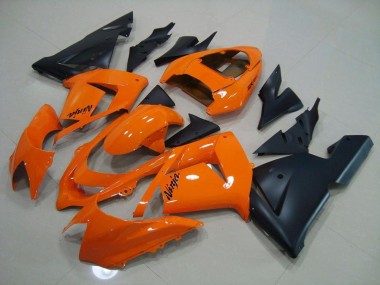 Carénage Moto ZX10R 2003-2005 - Orange Noir Mat