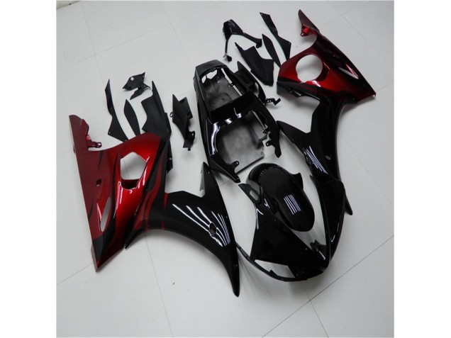 Carénage Moto Yamaha R6 2003-2005 - Noir Rouge Carénage Moto Yamaha R6 2003-2005 - Noir Rouge