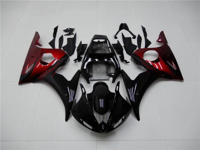 Carénage Moto Yamaha R6 2003-2005 - Noir Rouge Carénage Moto Yamaha R6 2003-2005 - Noir Rouge