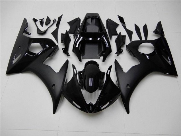 Carénage Moto Yamaha R6 2003-2005 - Brillant Noir Mat Carénage Moto Yamaha R6 2003-2005 - Brillant Noir Mat