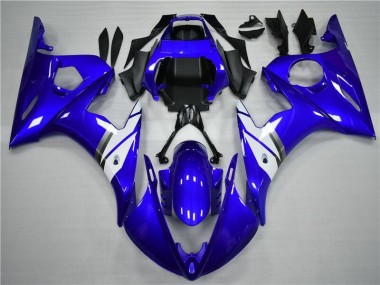 Kit Carénages Motos Complet Yamaha R6 2003-2005 - Bleu Blanc