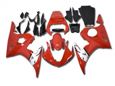 Carénages Moto Yamaha R6 2003-2005 - Rouge Blanc