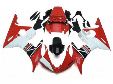 Carénage Moto Yamaha R6 2003-2005 - Rouge Blanc Noir