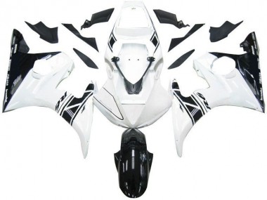 Carénage Moto Yamaha R6 2003-2005 - Noir Blanc Tribal