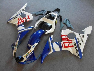 Carénage Moto Yamaha R6 2003-2005 - Bleu Blanc Fiat