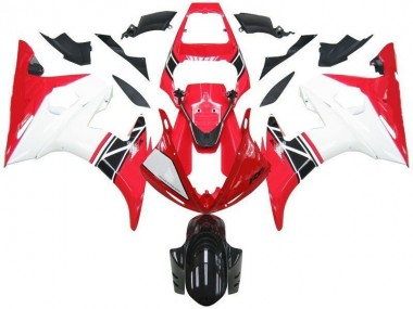 Carénages Moto Yamaha R6 2003-2005 - Rouge Blanc Noir