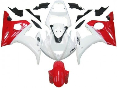 Carénage Moto Yamaha R6 2003-2005 - Blanc Rouge