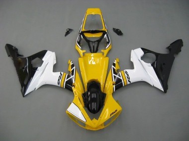 Carénage Moto Yamaha R6 2003-2005 - Jaune Blanc Noir