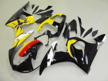 Carénage Moto Yamaha R6 2003-2005 - Moon Noir Jaune