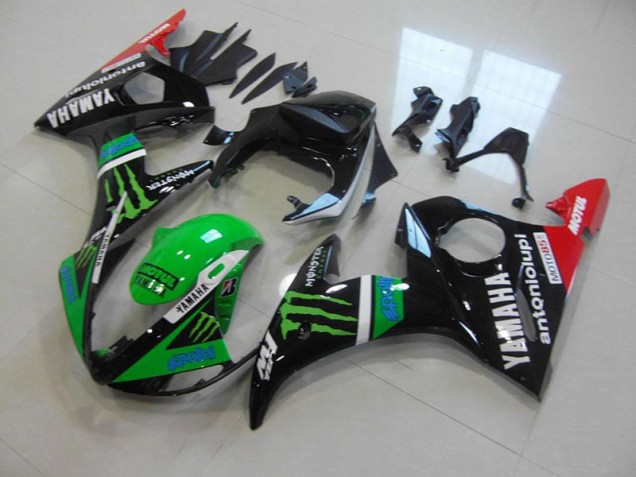 Carénage Moto Yamaha R6 2003-2005 - Vert Monster Carénage Moto Yamaha R6 2003-2005 - Vert Monster