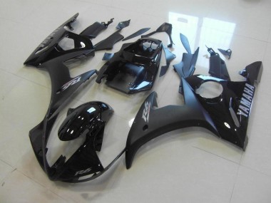 Carénage Moto Yamaha R6 2003-2005 - Noir Mat Noir Brillant