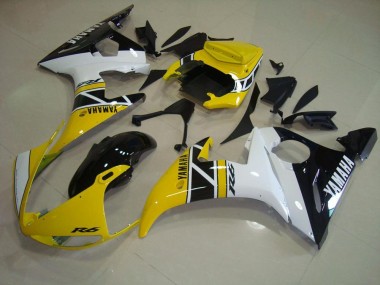 Carénage Moto Yamaha R6 2003-2005 - Jaune Anniversary