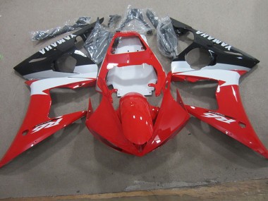 Carénage Moto Yamaha R6 2003-2005 - Rouge Blanc Décalque