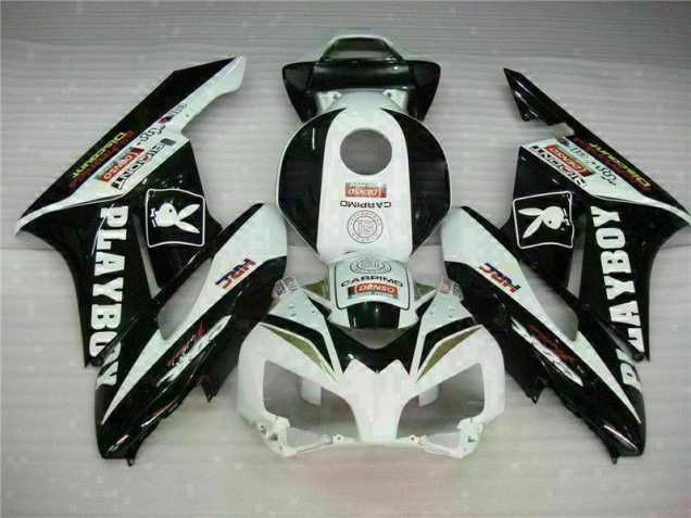 Carénages Moto Honda CBR 1000 RR 2004-2005 - Noir Blanc Carénages Moto Honda CBR 1000 RR 2004-2005 - Noir Blanc