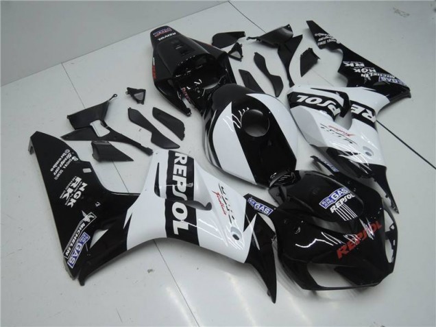 Carénage Moto Honda CBR 1000 RR 2004-2005 - Blanc Repsol Noir Carénage Moto Honda CBR 1000 RR 2004-2005 - Blanc Repsol Noir
