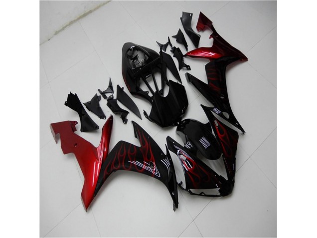 Carénages Moto Yamaha R1 2004-2006 - Rouge Noir