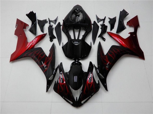 Carénages Moto Yamaha R1 2004-2006 - Rouge Noir