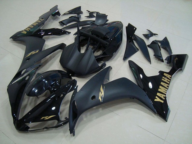 Carénage Moto Yamaha R1 2004-2006 - Noir Matte Or Carénage Moto Yamaha R1 2004-2006 - Noir Matte Or
