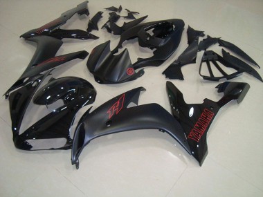 Carénage Moto Yamaha R1 2004-2006 - Noir Mat Rouge