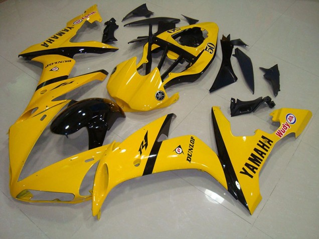 Carénage Moto Yamaha R1 2004-2006 - Jaune Noir Carénage Moto Yamaha R1 2004-2006 - Jaune Noir