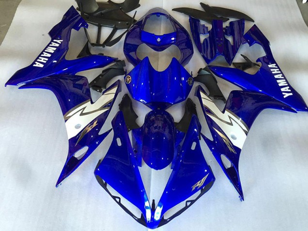 Carénage Moto Yamaha R1 2004-2006 - Brillant Bleu Blanc Carénage Moto Yamaha R1 2004-2006 - Brillant Bleu Blanc