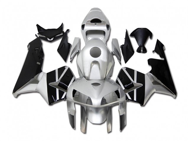 Carénage Moto Honda CBR 600 RR 2005-2006 - Argent Noir Carénage Moto Honda CBR 600 RR 2005-2006 - Argent Noir