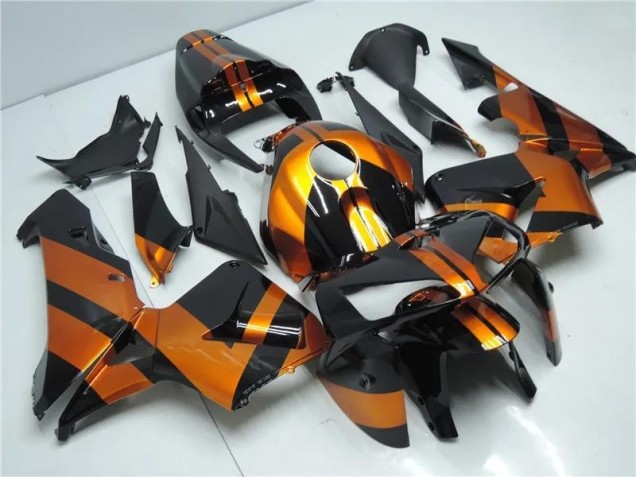 Kit Carénages Motos Honda CBR 600 RR 2005-2006 - Orange Noir Kit Carénages Motos Honda CBR 600 RR 2005-2006 - Orange Noir