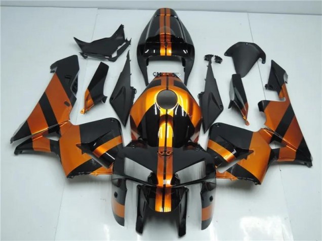Kit Carénages Motos Honda CBR 600 RR 2005-2006 - Orange Noir Kit Carénages Motos Honda CBR 600 RR 2005-2006 - Orange Noir