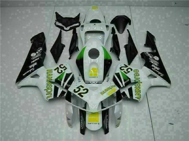 Carénage Moto Honda CBR 600 RR 2005-2006 - Blanc Jaune Vert 52 Carénage Moto Honda CBR 600 RR 2005-2006 - Blanc Jaune Vert 52