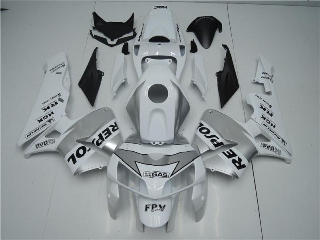 Carénage Moto Honda CBR 600 RR 2005-2006 - Blanc Argent Noir Repsol Carénage Moto Honda CBR 600 RR 2005-2006 - Blanc Argent Noir Repsol