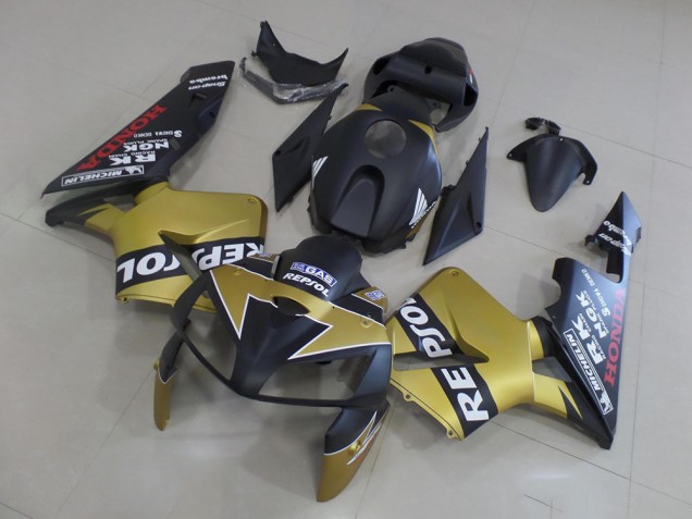 Carénage Moto Honda CBR 600 RR 2005-2006 - Noir Or Repsol