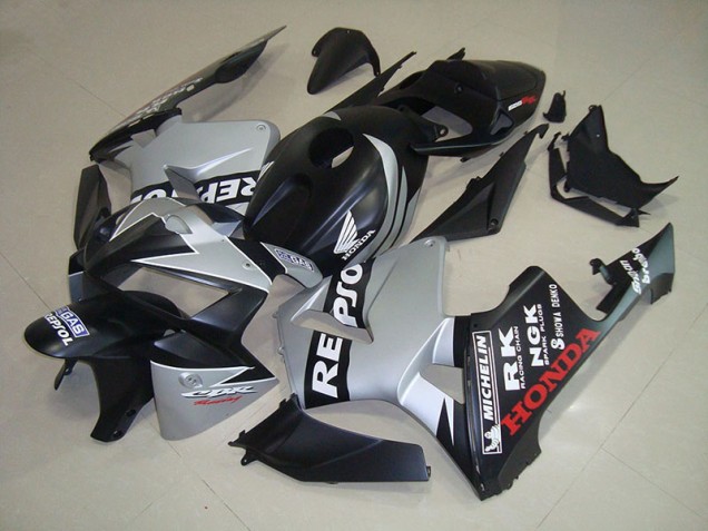 Carénage Moto Honda CBR 600 RR 2005-2006 - Noir Mat Argent Repsol Carénage Moto Honda CBR 600 RR 2005-2006 - Noir Mat Argent Repsol