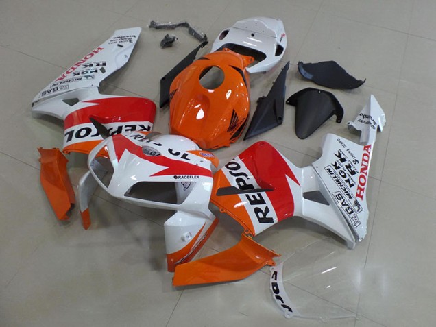 Carénage Moto Honda CBR 600 RR 2005-2006 - Orange Blanc Repsol Carénage Moto Honda CBR 600 RR 2005-2006 - Orange Blanc Repsol