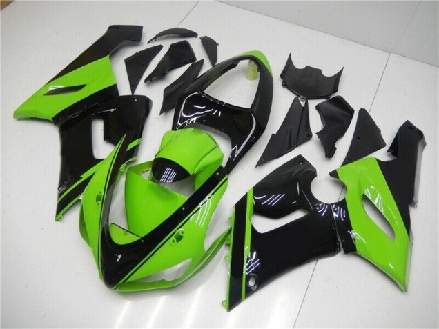 Carénages Moto ZX6R 2005-2006 - Vert Noir Carénages Moto ZX6R 2005-2006 - Vert Noir