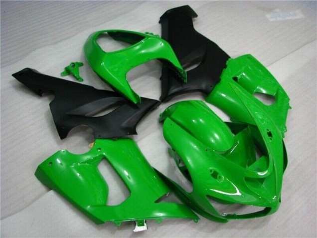 Carénage Moto ZX6R 2005-2006 - Vert Noir Mat