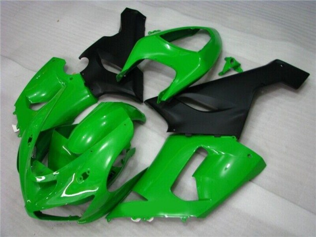 Carénage Moto ZX6R 2005-2006 - Vert Noir Mat