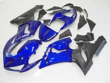 Carénages Moto ZX6R 2005-2006 - Bleu Noir