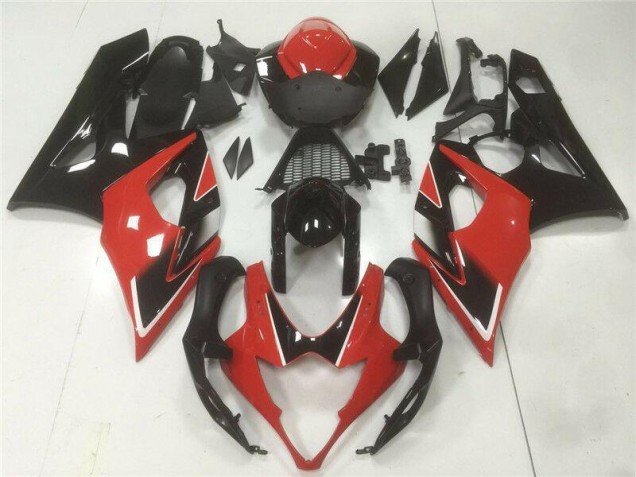 Kit Carénages Motos Suzuki GSXR 1000 K5 2005-2006 - Rouge Noir Kit Carénages Motos Suzuki GSXR 1000 K5 2005-2006 - Rouge Noir