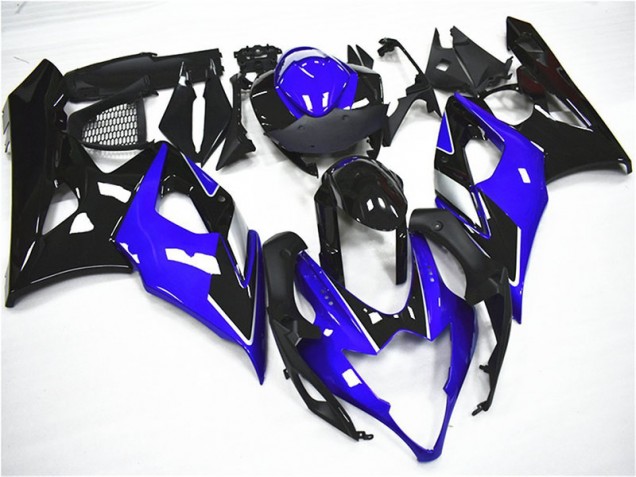 Kit Carénages Motos Complet Suzuki GSXR 1000 K5 2005-2006 - Bleu Noir Kit Carénages Motos Complet Suzuki GSXR 1000 K5 2005-2006 - Bleu Noir