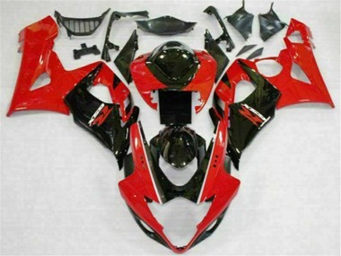 Carrosserie Moto Suzuki GSXR 1000 K5 2005-2006 - Rouge Noir
