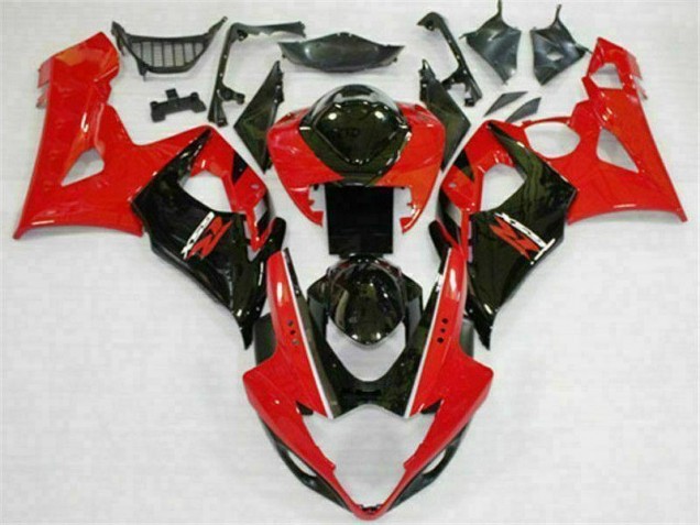Carrosserie Moto Suzuki GSXR 1000 K5 2005-2006 - Rouge Noir
