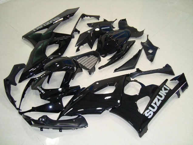 Carénage Moto Suzuki GSXR 1000 K5 2005-2006 - Noir Argent Décalque Carénage Moto Suzuki GSXR 1000 K5 2005-2006 - Noir Argent Décalque