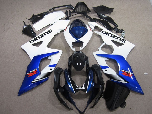 Carénages Moto Suzuki GSXR 1000 K5 2005-2006 - Blanc Bleu Carénages Moto Suzuki GSXR 1000 K5 2005-2006 - Blanc Bleu