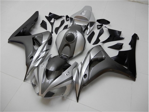 Carénage Moto Honda CBR 1000 RR 2006-2007 - Noir Argent Gris Carénage Moto Honda CBR 1000 RR 2006-2007 - Noir Argent Gris