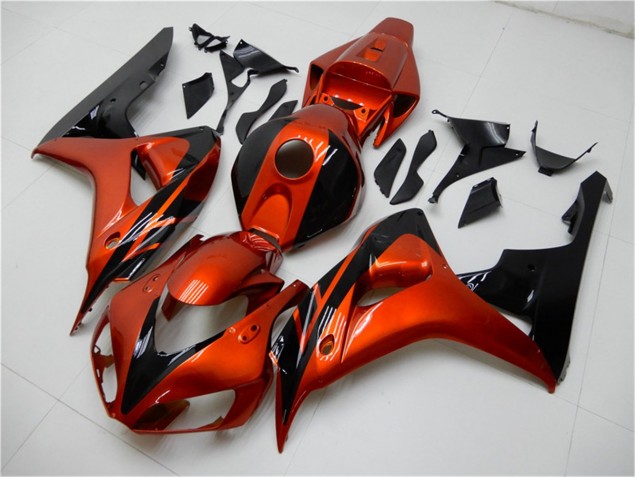 Carénage Moto Honda CBR 1000 RR 2006-2007 - Orange Noir Carénage Moto Honda CBR 1000 RR 2006-2007 - Orange Noir