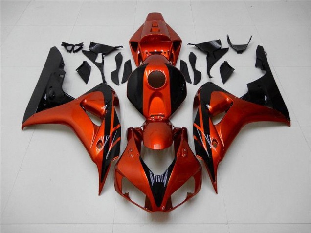 Carénage Moto Honda CBR 1000 RR 2006-2007 - Orange Noir Carénage Moto Honda CBR 1000 RR 2006-2007 - Orange Noir