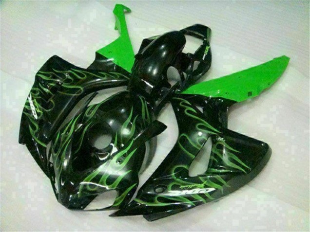 Carénage Moto Honda CBR 1000 RR 2006-2007 - Vert Flamme Noir Carénage Moto Honda CBR 1000 RR 2006-2007 - Vert Flamme Noir