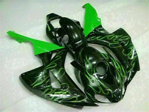 Carénage Moto Honda CBR 1000 RR 2006-2007 - Vert Flamme Noir Carénage Moto Honda CBR 1000 RR 2006-2007 - Vert Flamme Noir